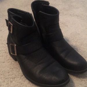 Charlotte Russe Black Ankle Boots
